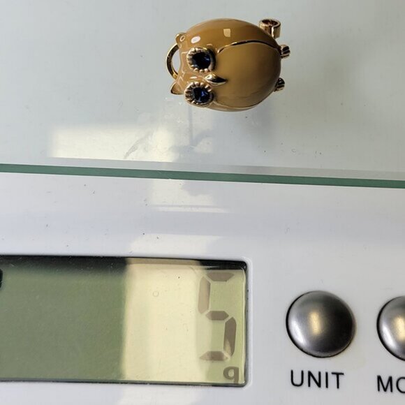 Tan Brown Owl Earrings - Picture 4 of 6